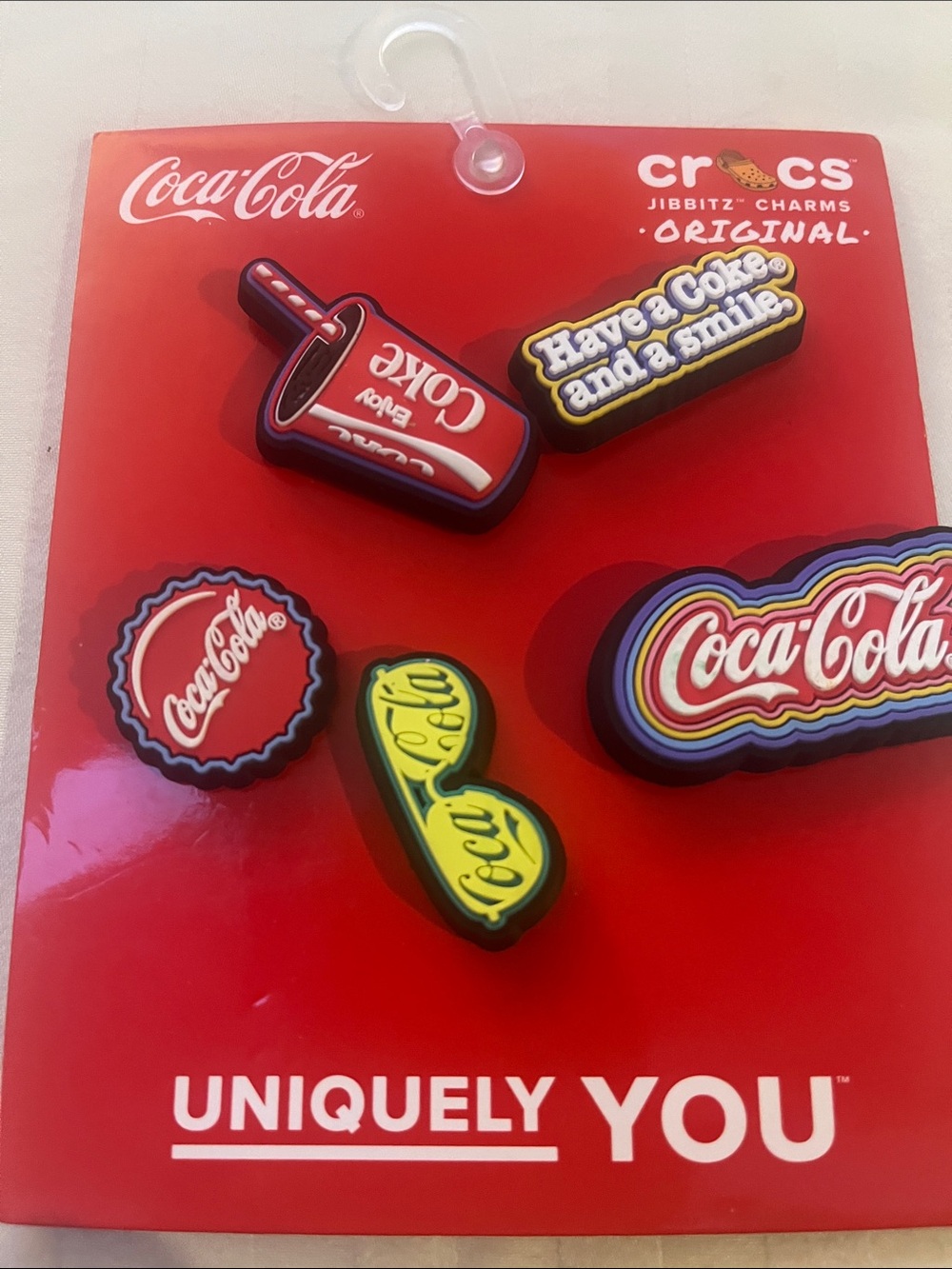 Coca Cola Red, Yellow & Black Crocs Jibbitz Charms Pack